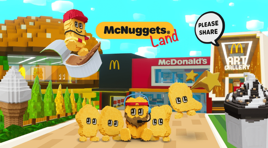 McDonald's Hong Kong Collaborates with The Sandbox to Launch "McNuggets Land