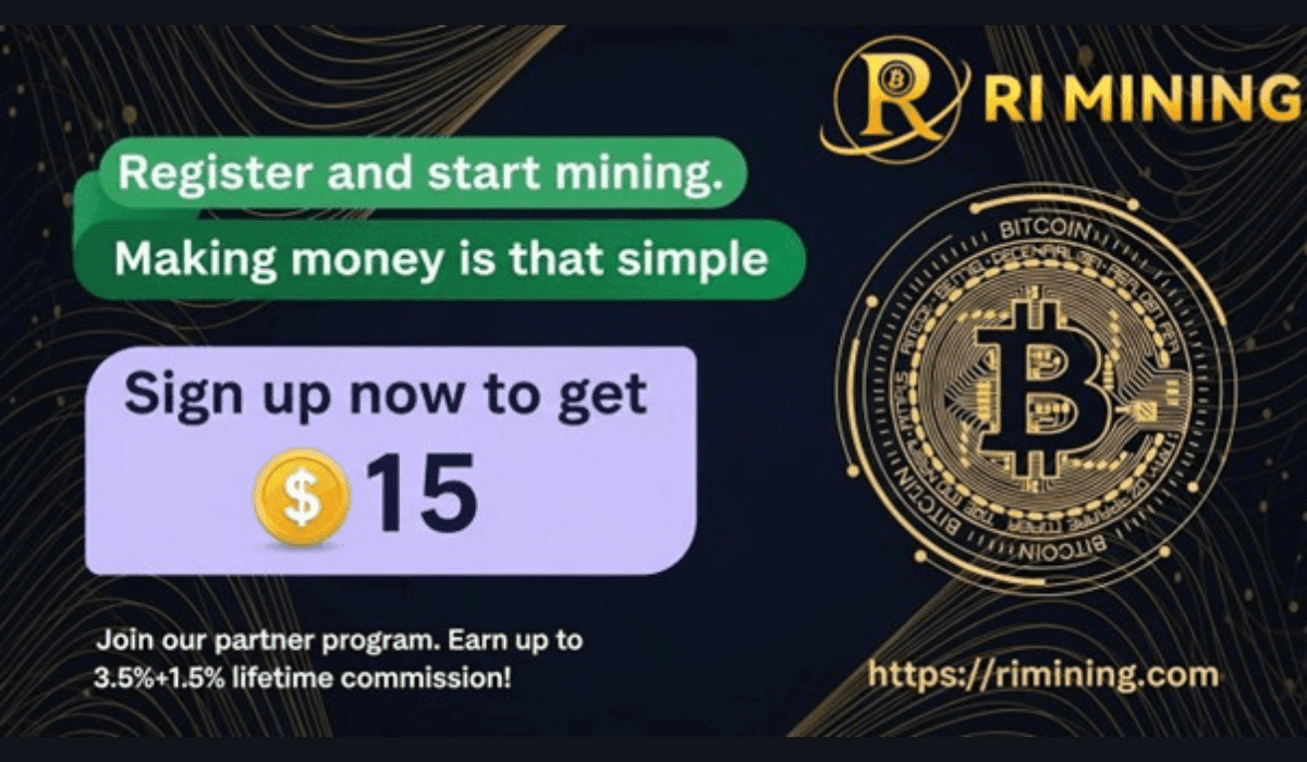 RIMining Backed by UK Regulation Launches Free Bitcoin (BTC) Cloud Mining – Start Earning Passive Income Today