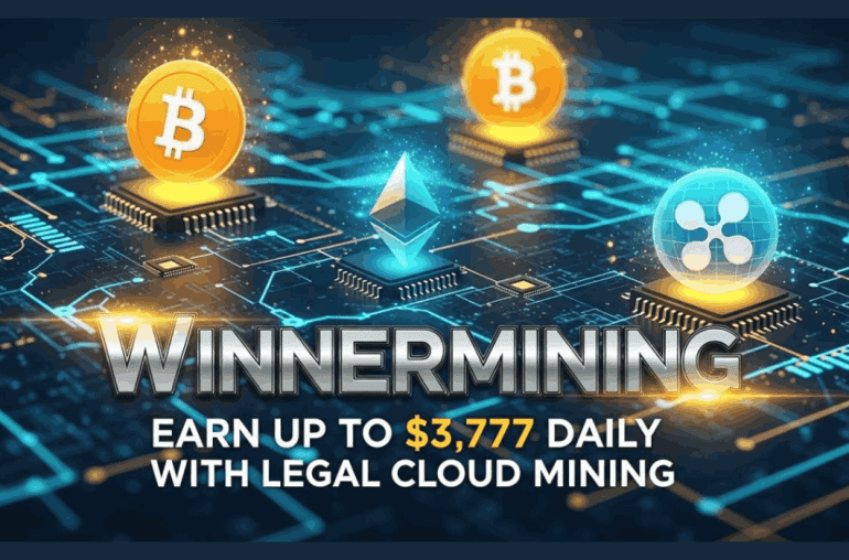 WinnerMining: Earn Up to $3,777 Daily with Legal Cloud Mining